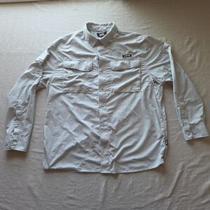 Alaskan Hardgear Shirt Mens Large Gray Untucked Long Sleeve Relaxed Outdoor